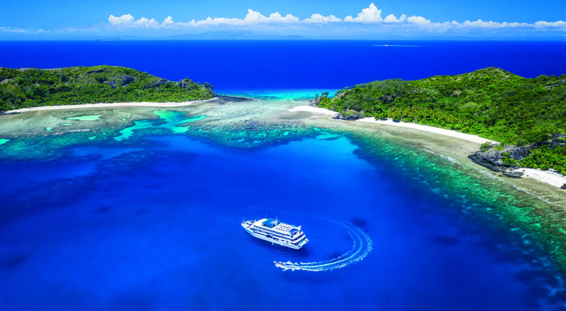 Cruise the blue waters