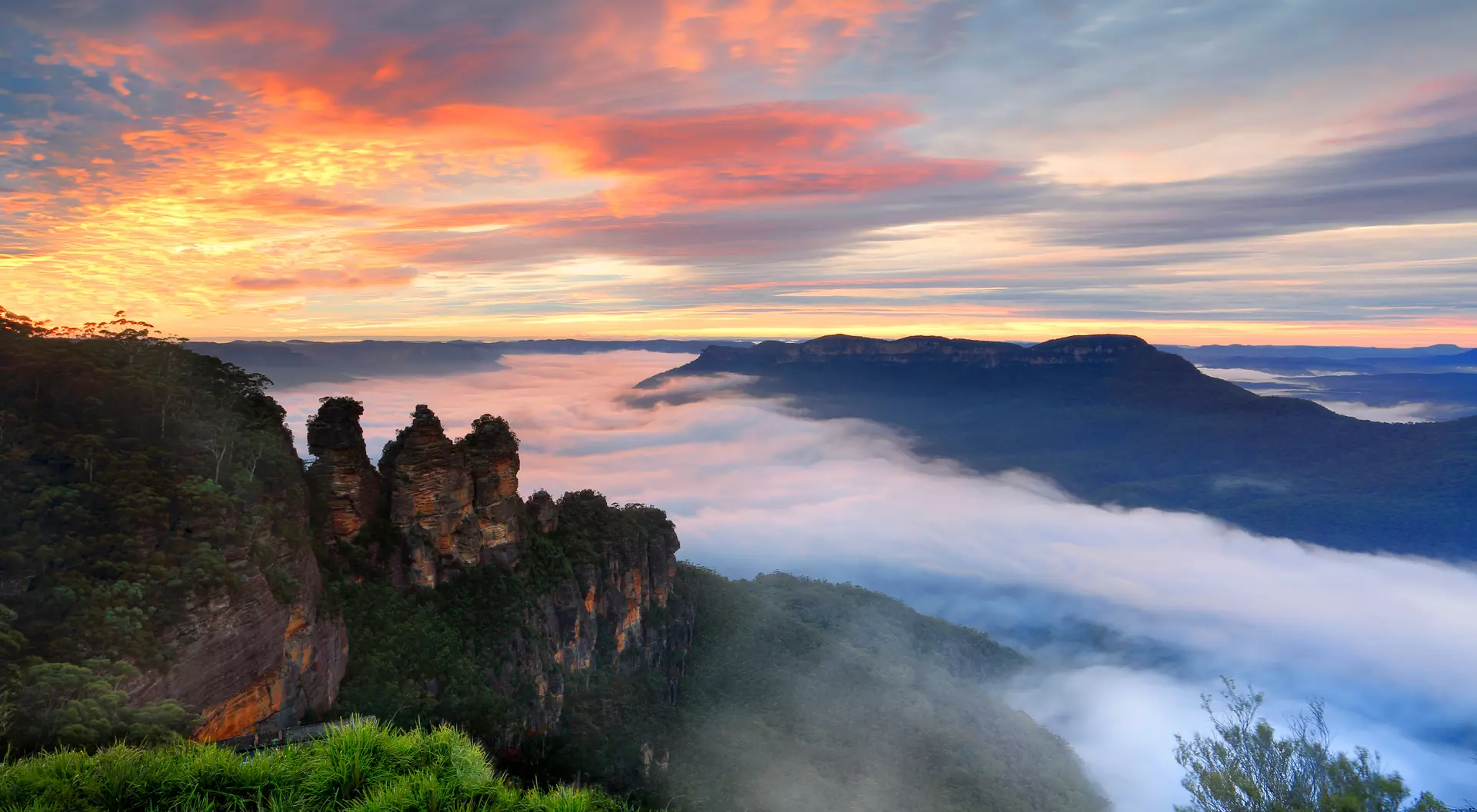 Elizabeth Lookout Three Sisters, Blue Mountains