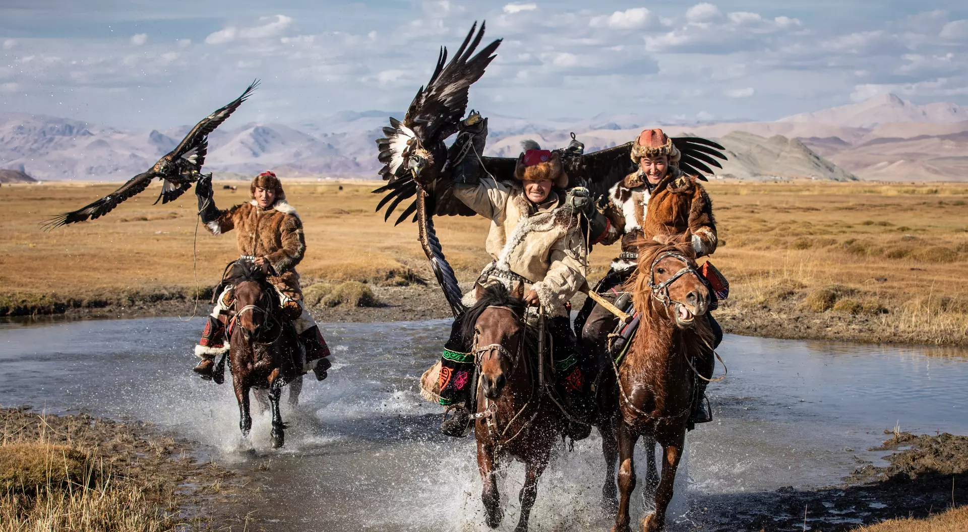 Kazakh eagle hunters