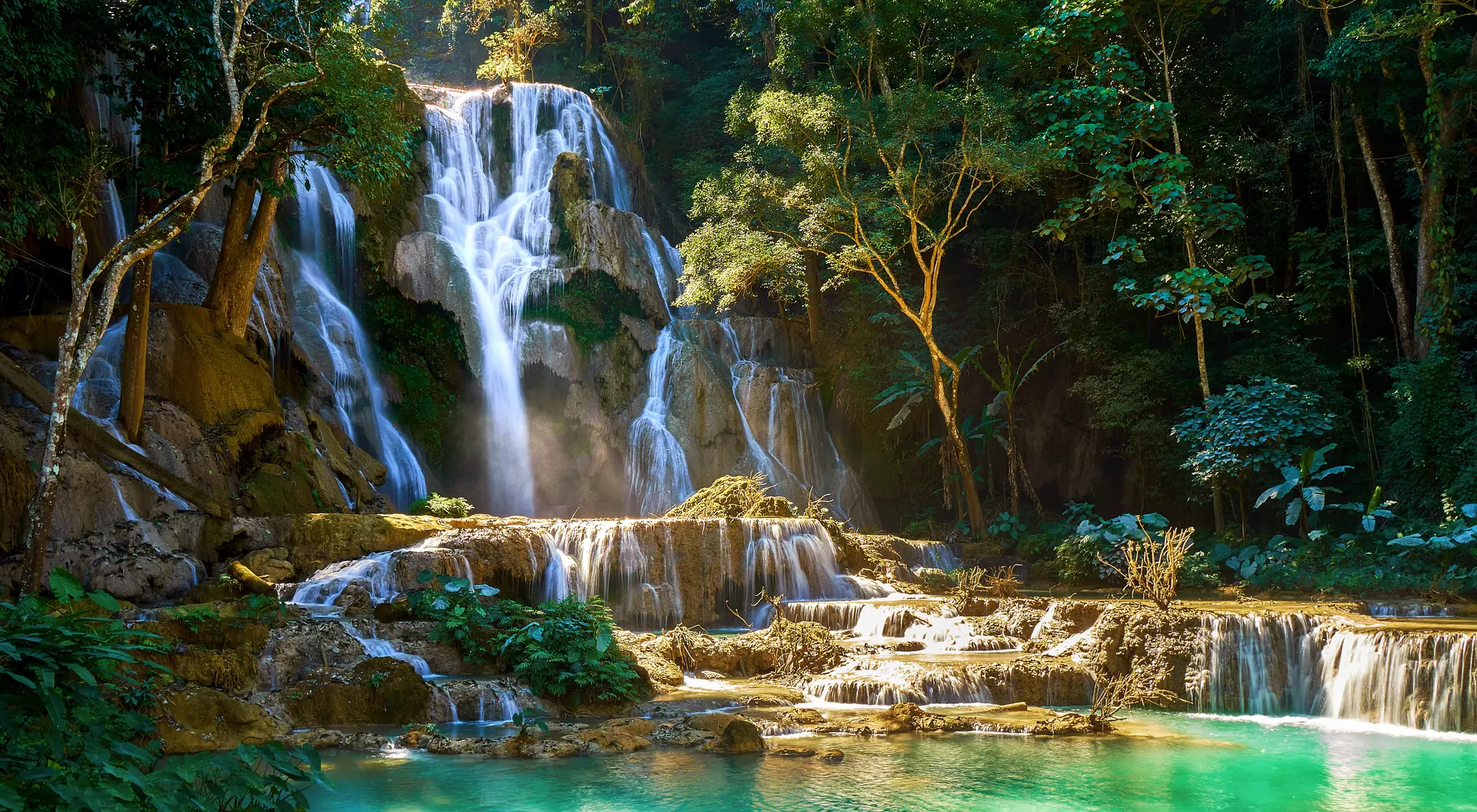 Kuang Si Waterfall in Laos