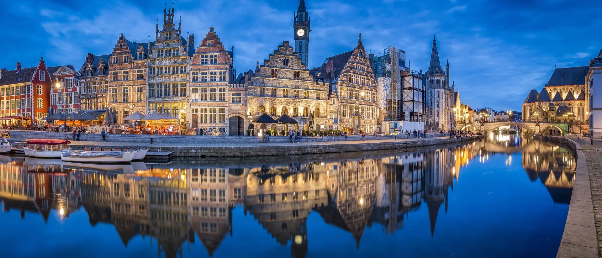Leie river, Ghent, Belgium