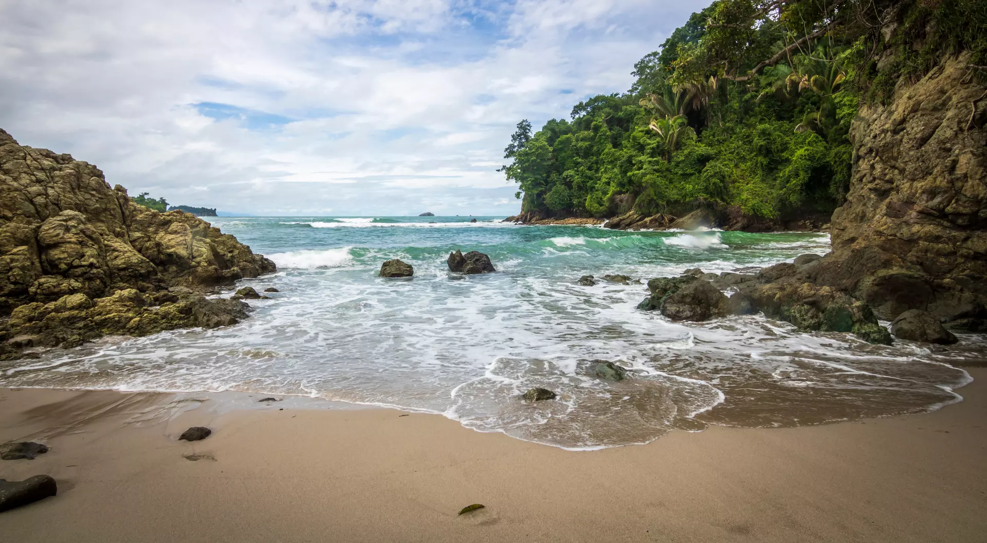 Paradisiacal beach of Escondido, Costa Rica