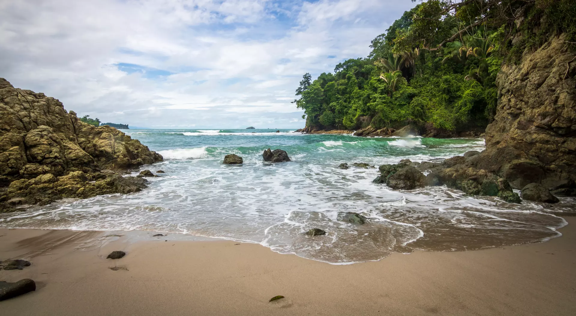 Paradisiacal beach of Escondido, Costa Rica