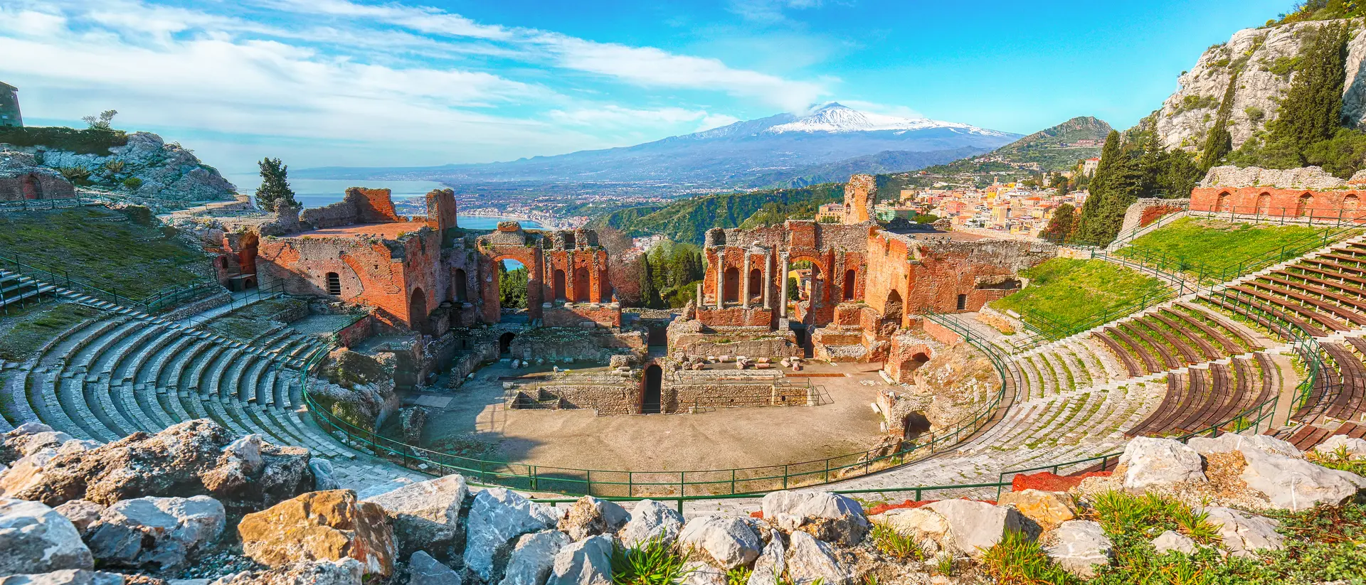 Greek ruins in Taormina