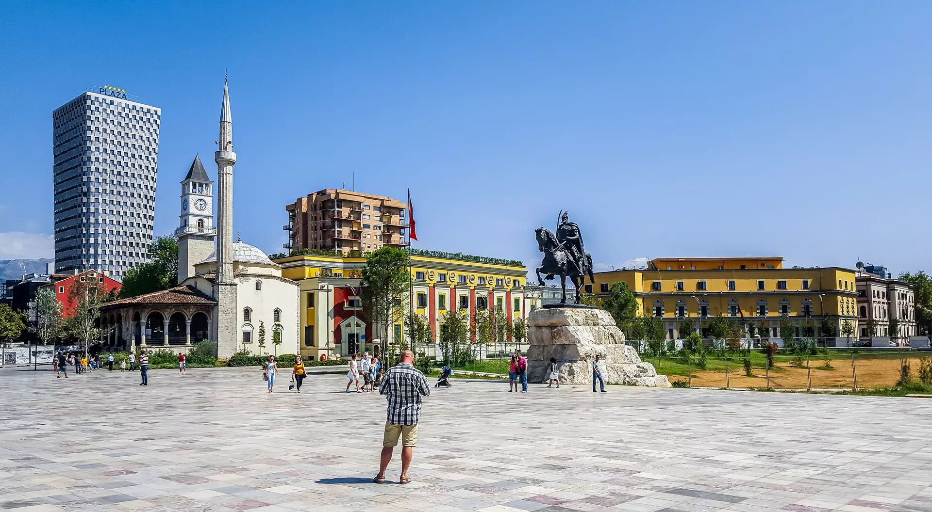 Skanderberg Square. Tirana, Albania