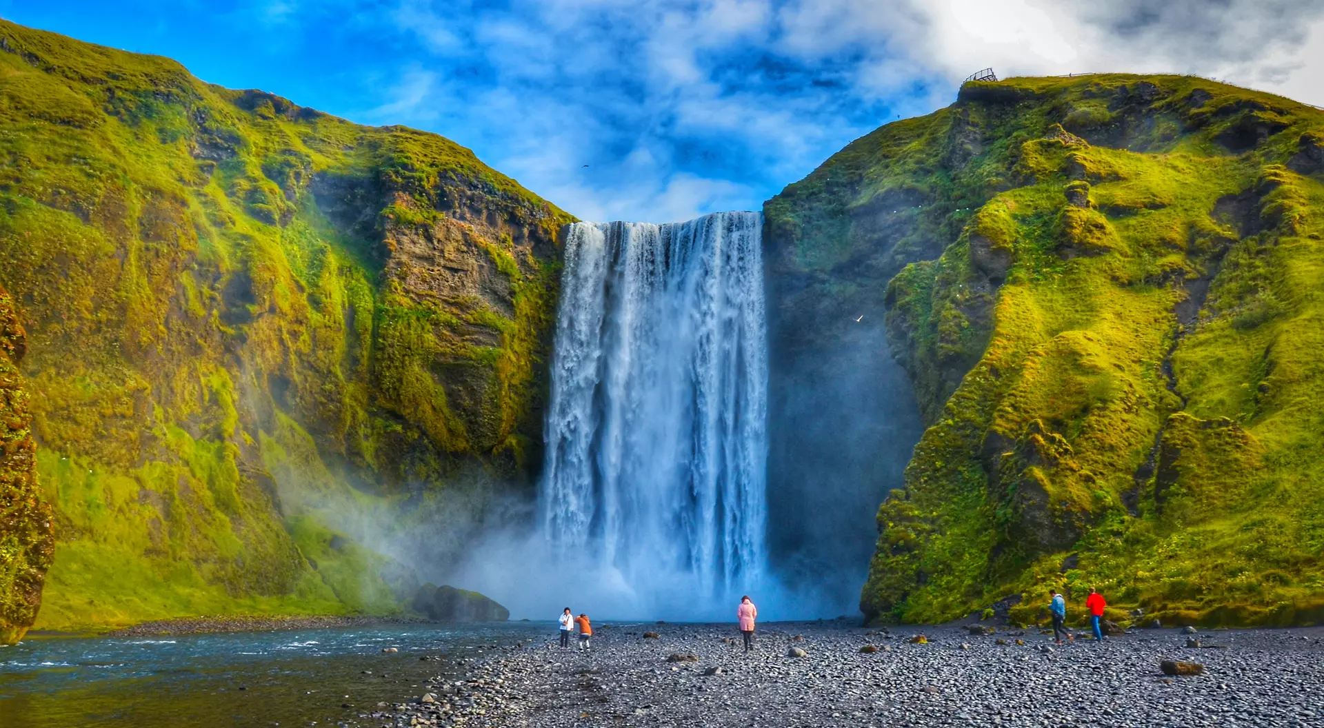 Skógafoss is one of Iceland's biggest and most beautiful waterfalls