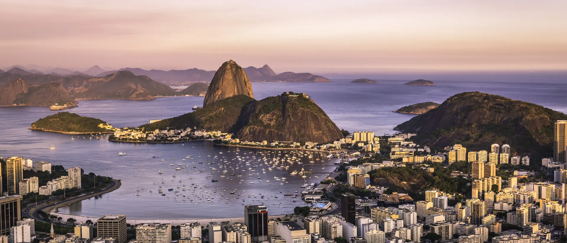 Sunset over Rio de Janeiro