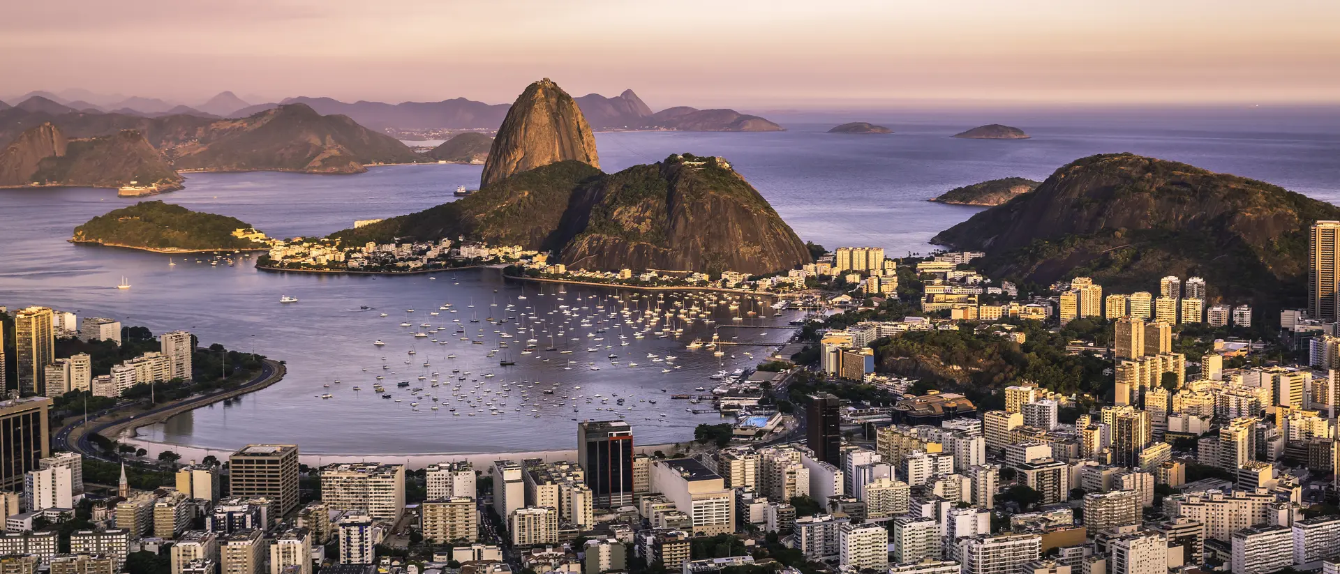 Sunset over Rio de Janeiro