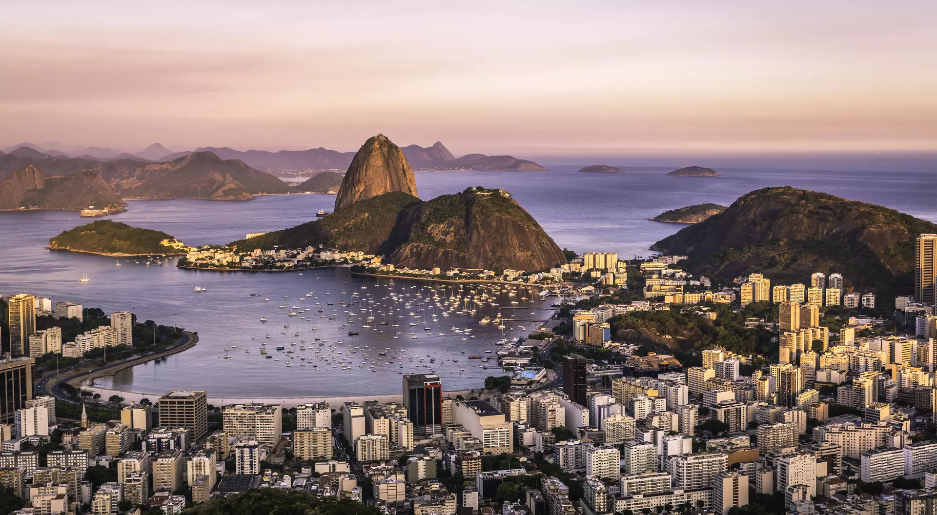 Sunset over Rio de Janeiro