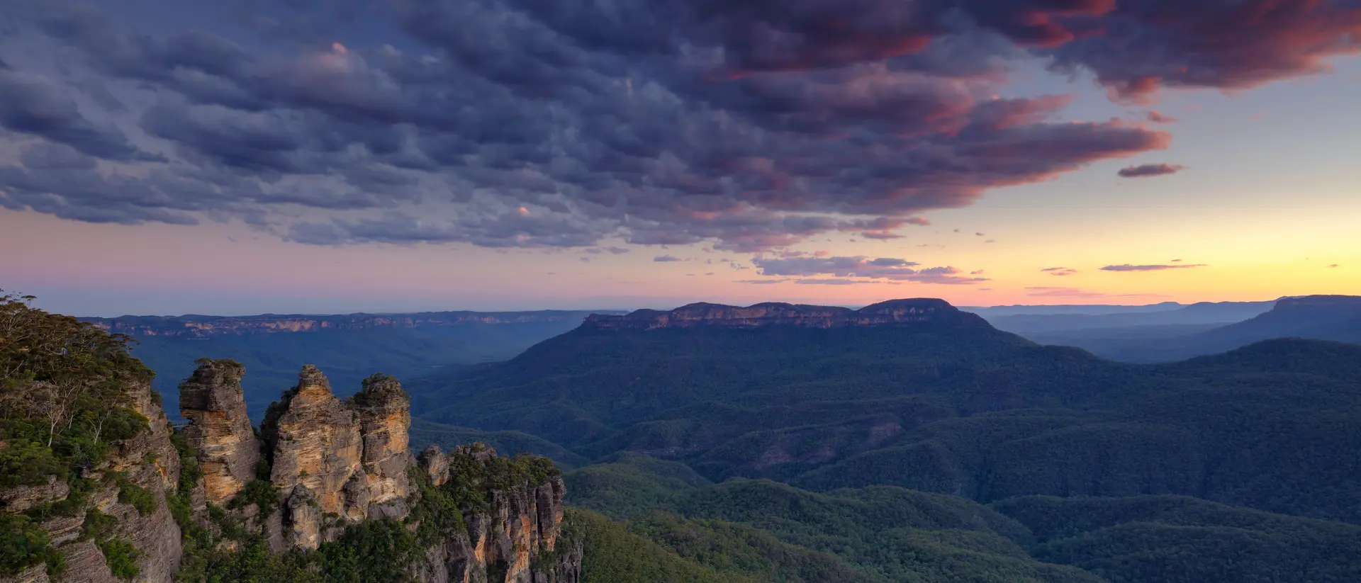 The Three Sisters and the Blue Mountains