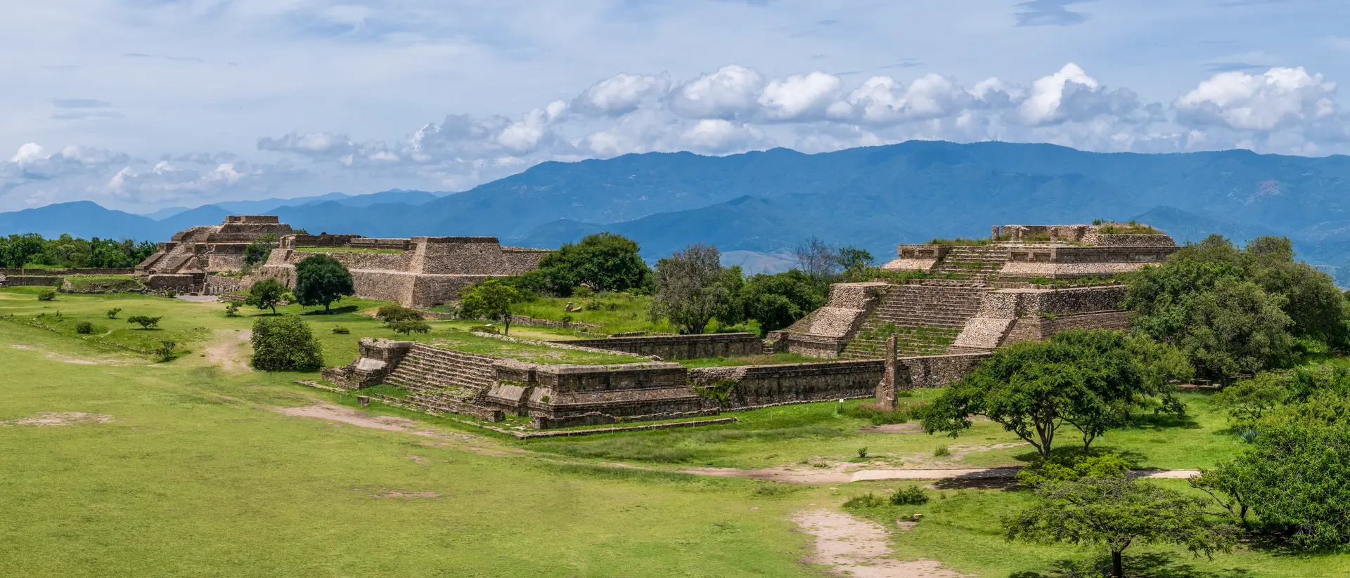 The ruins of Monte Alban