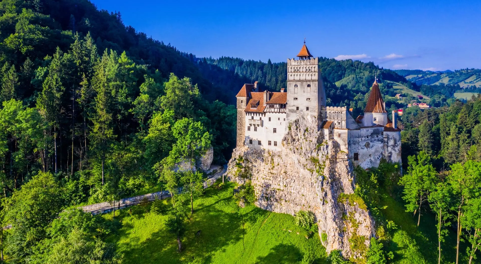 The medieval Castle of Bran, known for the myth of Dracula.