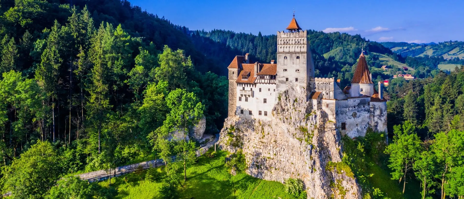 The medieval Castle of Bran, known for the myth of Dracula.