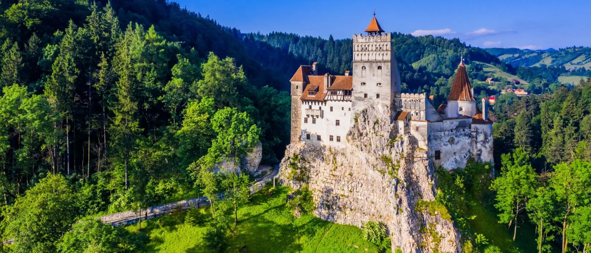 The medieval Castle of Bran, known for the myth of Dracula.