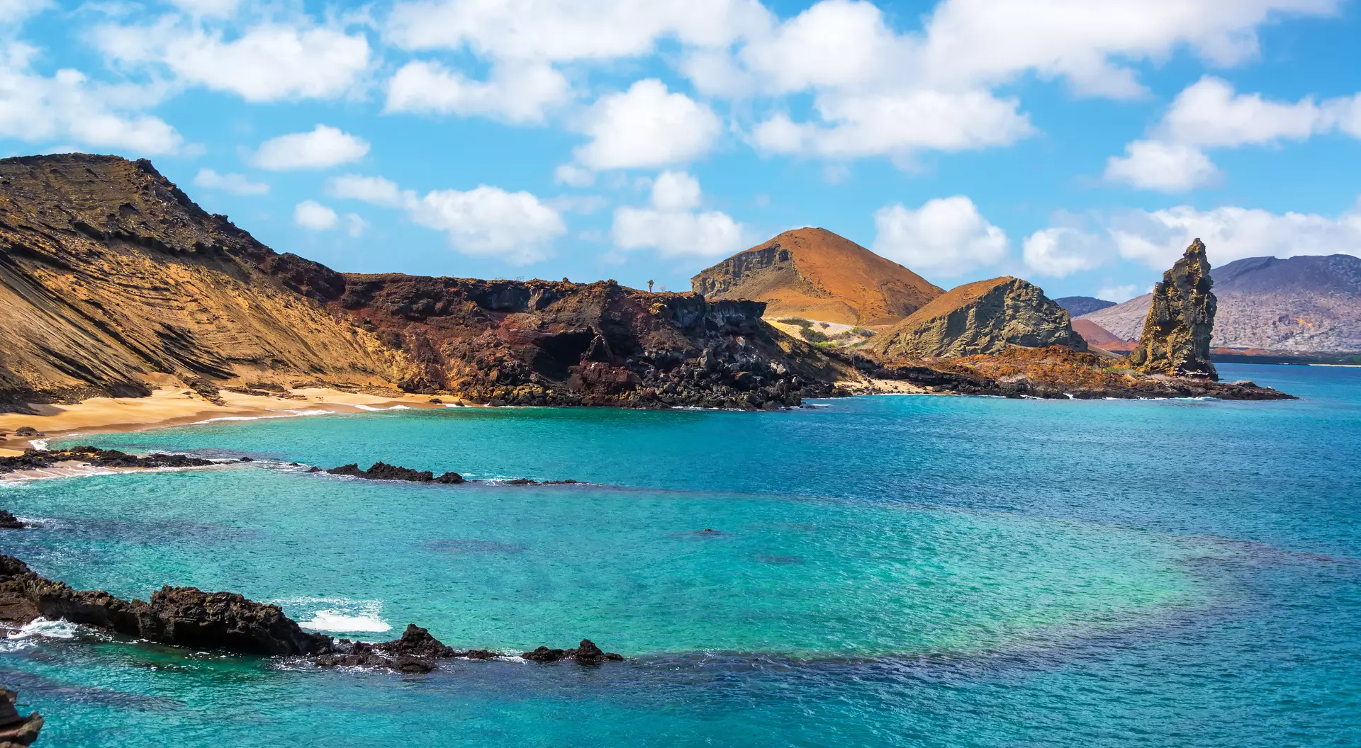 Underwater Crater and Pinnacle Rock, Galapagos Islands