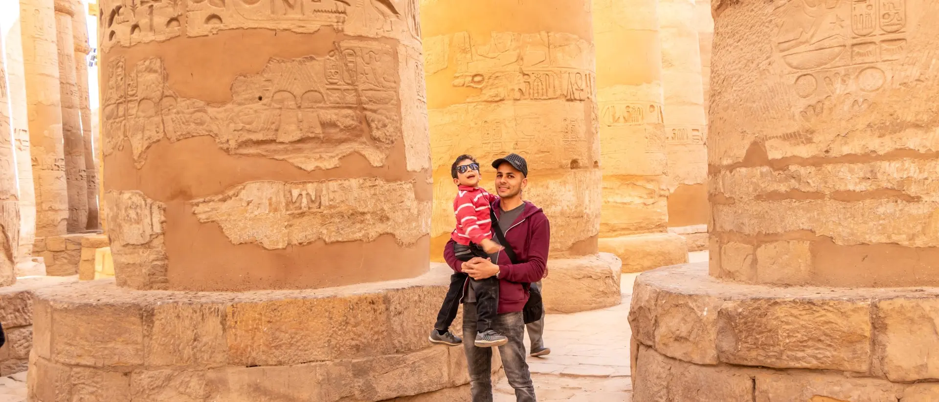 Visiting the Luxor temple