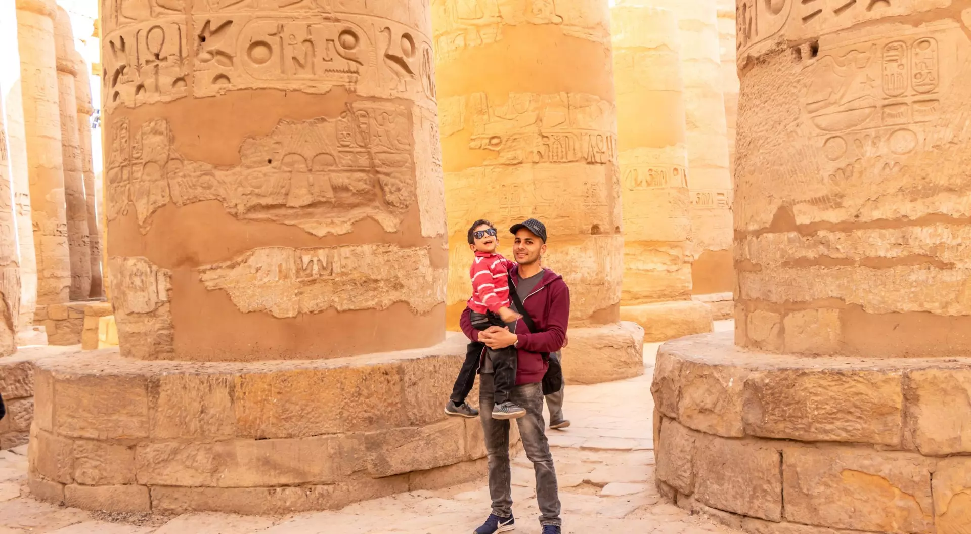 Visiting the Luxor temple