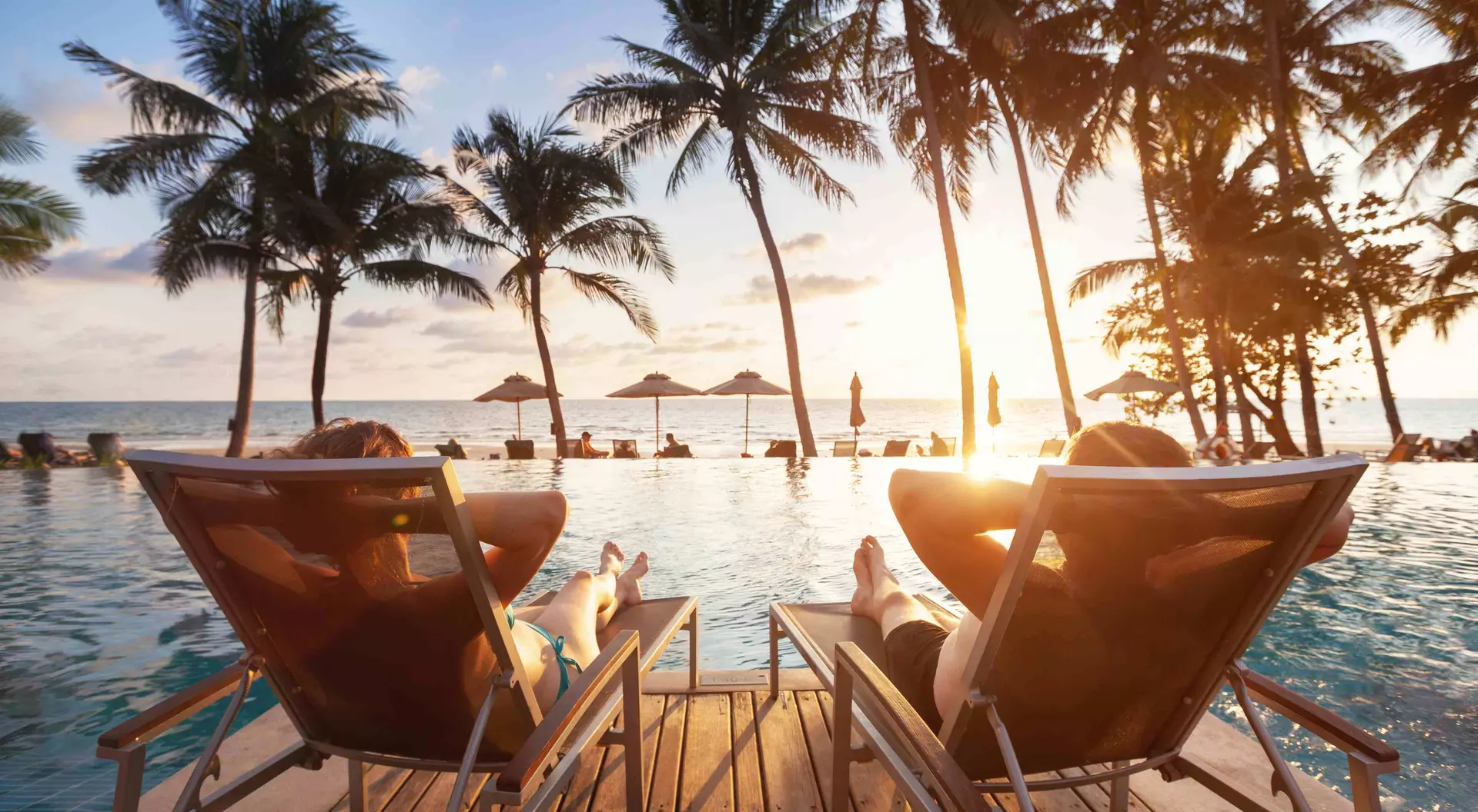 Romantic beach getaway holidays for honeymoon couple