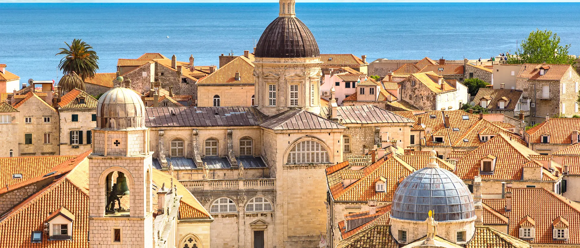 Old city Dubrovnik in a beautiful summer day.