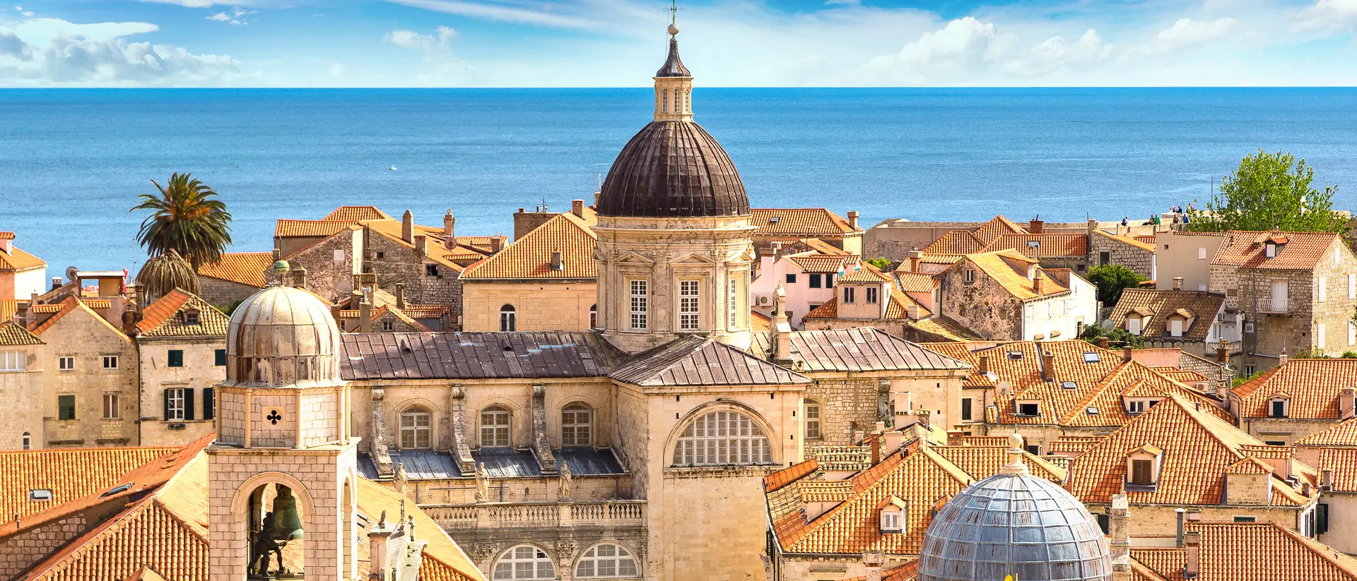 Old city Dubrovnik in a beautiful summer day.