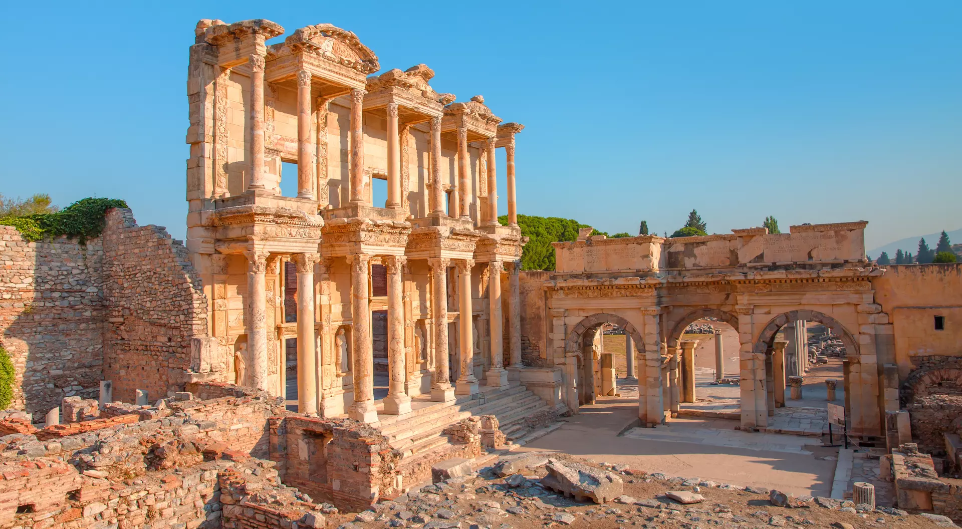 Library of Celsus in the ancient city of Ephesus, a UNESCO World Heritage site in Izmir