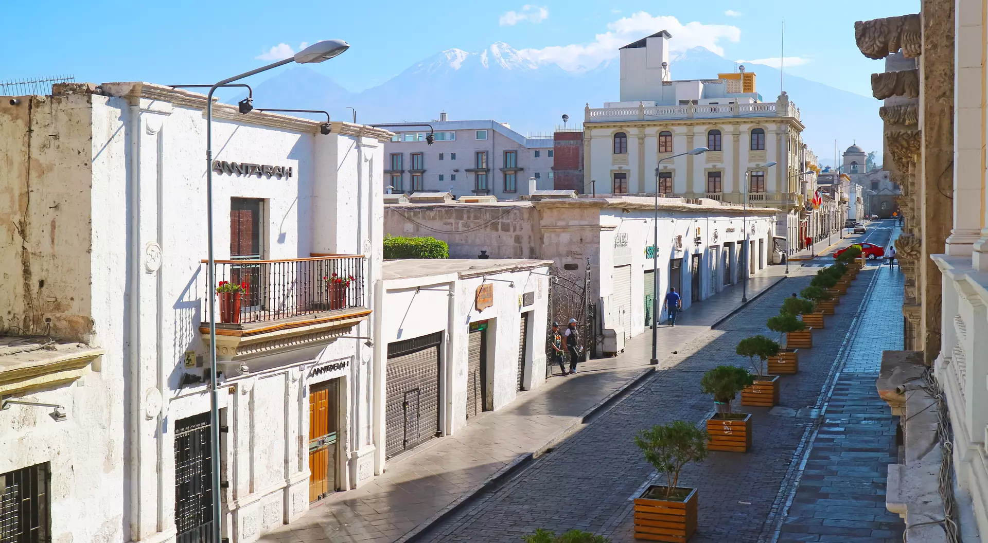Arequipa of Peru Known as The White City with Misti Volcano in the Backdrop, Much of the City Built of Sillar White Volcanic Rock, South America
