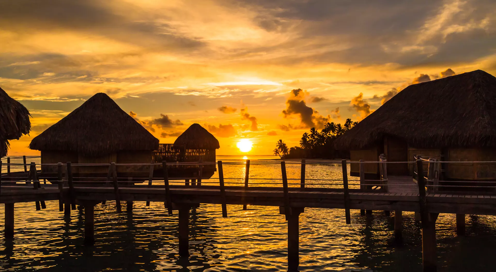 Sunset in Moorea