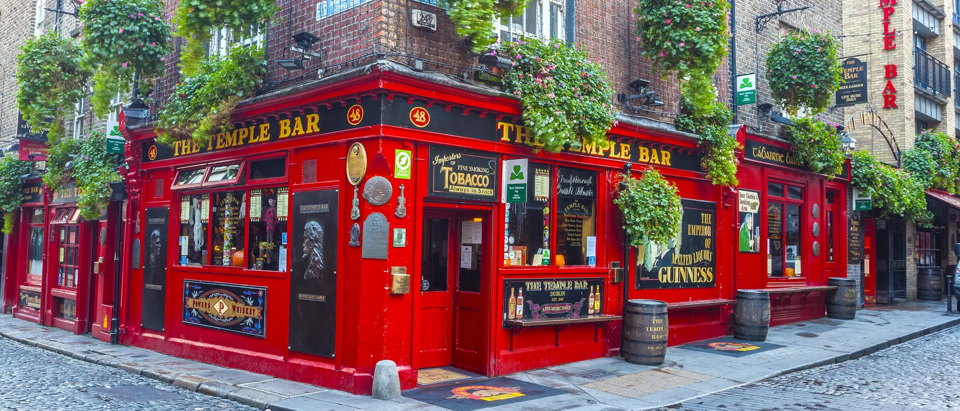 The Temple Bar in Dublin.