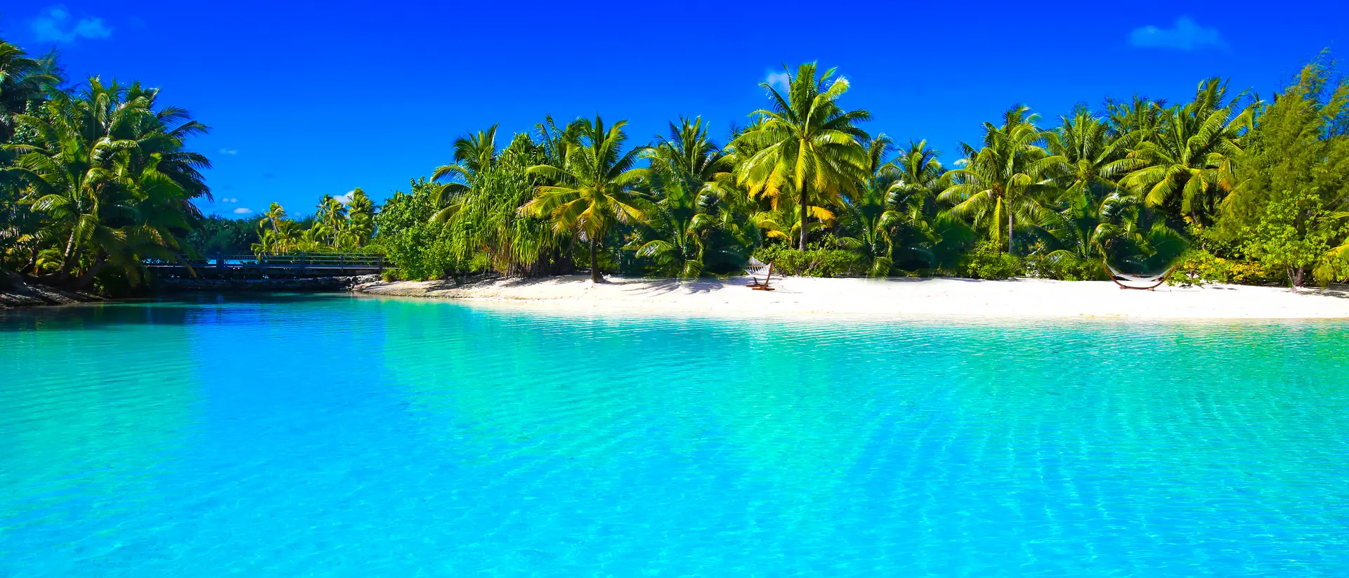Blue ocean and blue skies.