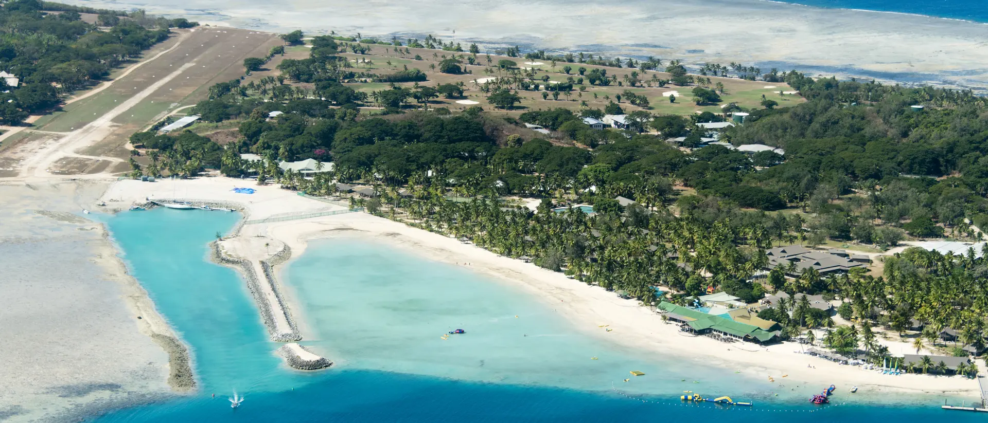 Remote tropical island in Fiji.