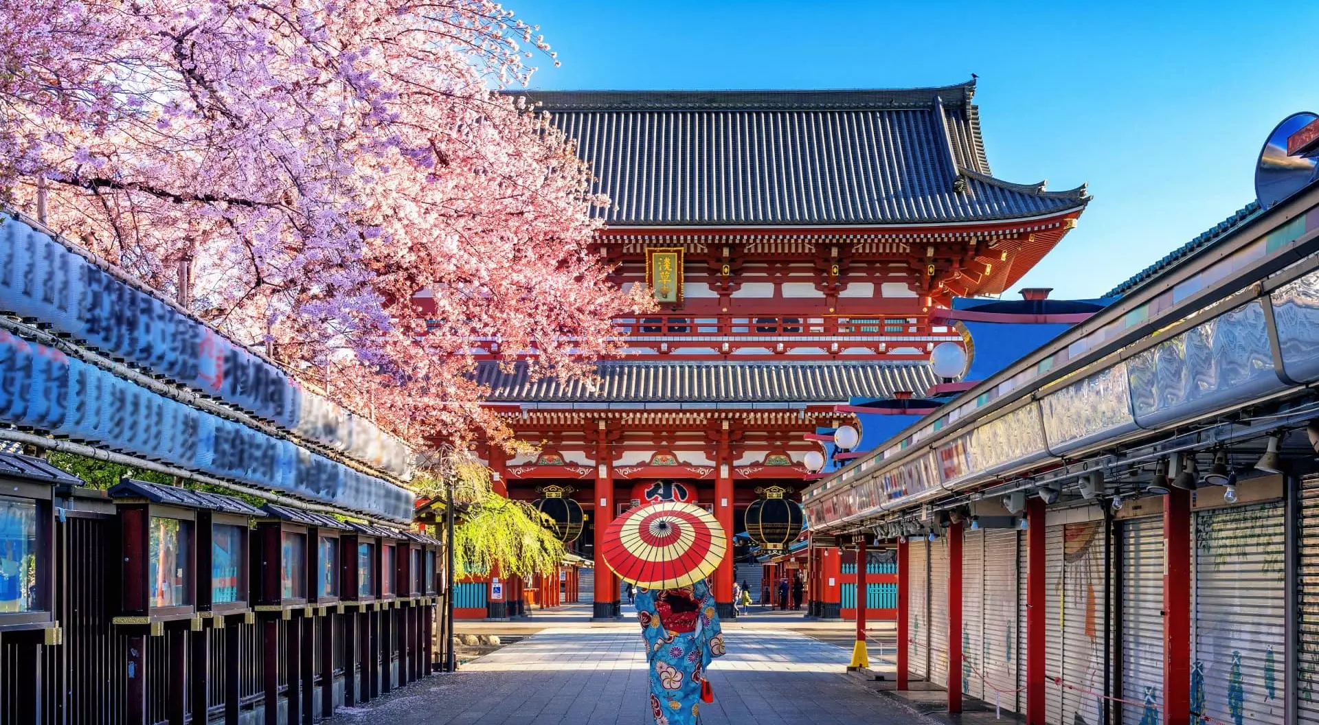 woman in traditional dress in front of ancient buddhist temple