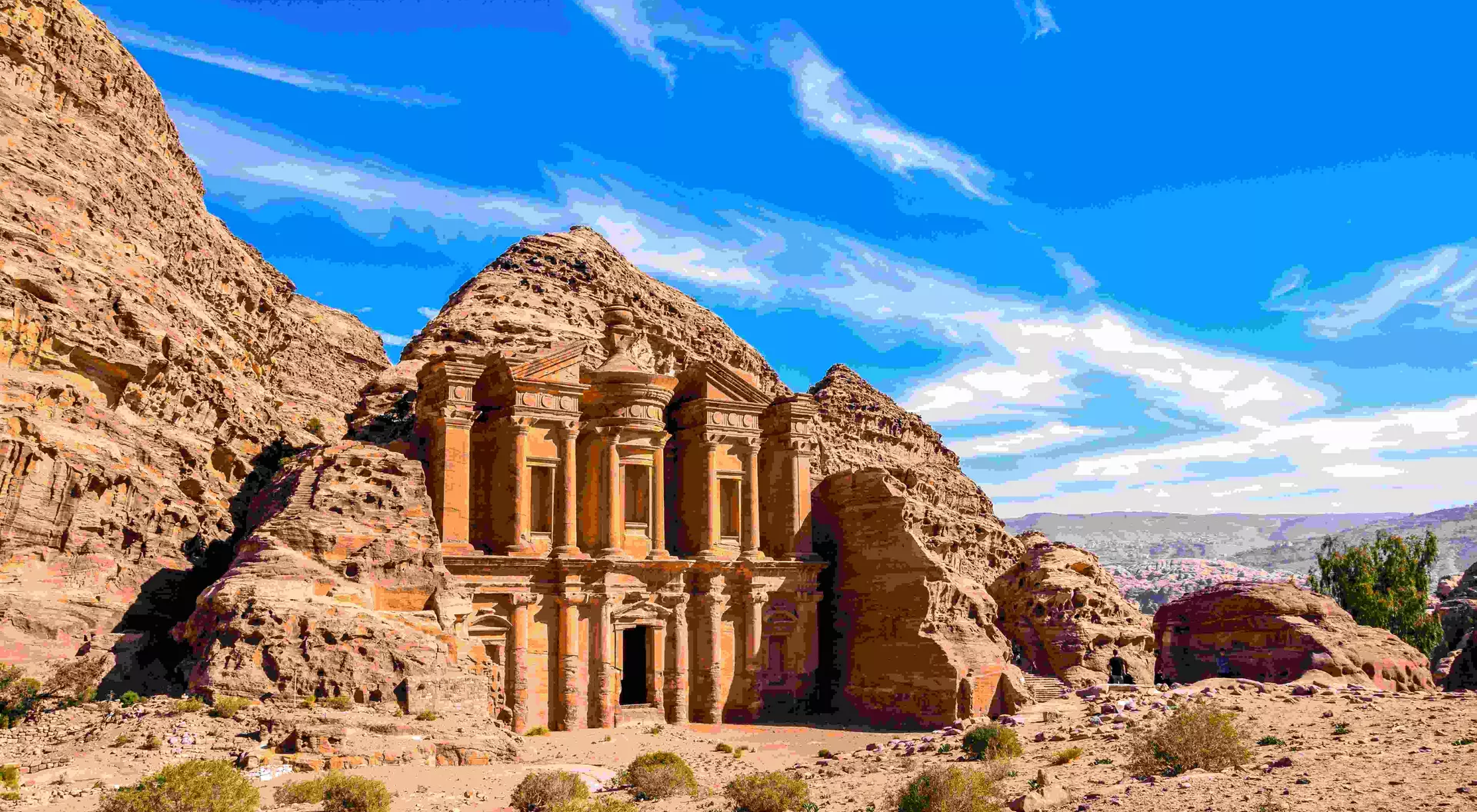 The highlight of a visit to Petra, the amazing Ad Deir, The Monastery.