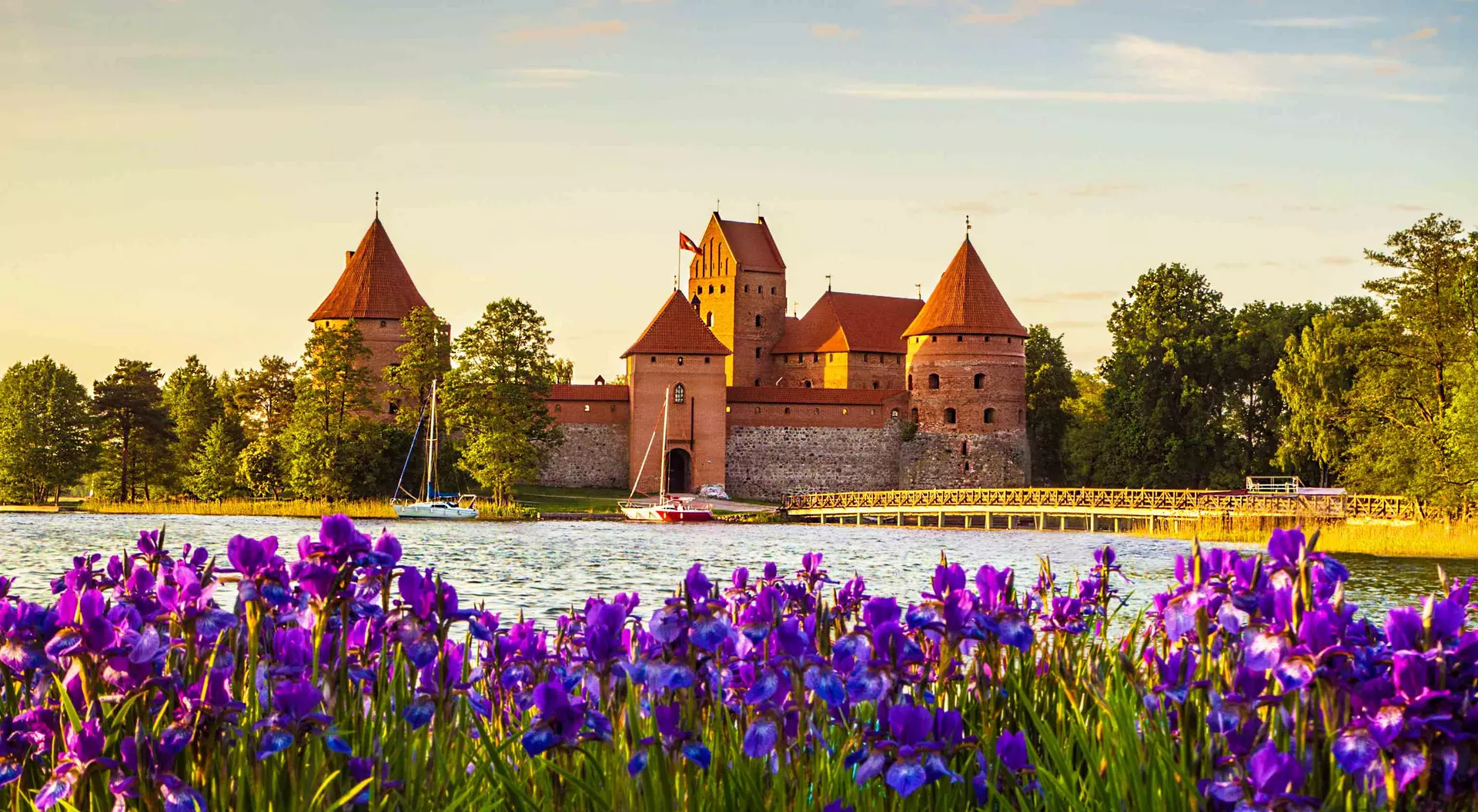 Trakai Island Castle - a popular tourist destination in Lithuania.