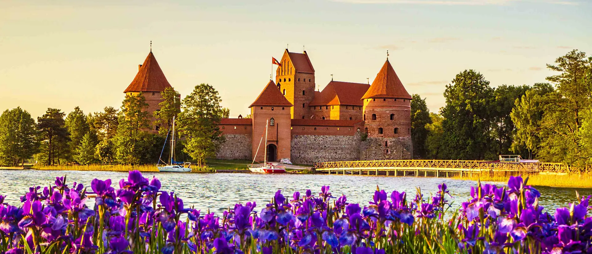 Trakai Island Castle - a popular tourist destination in Lithuania.