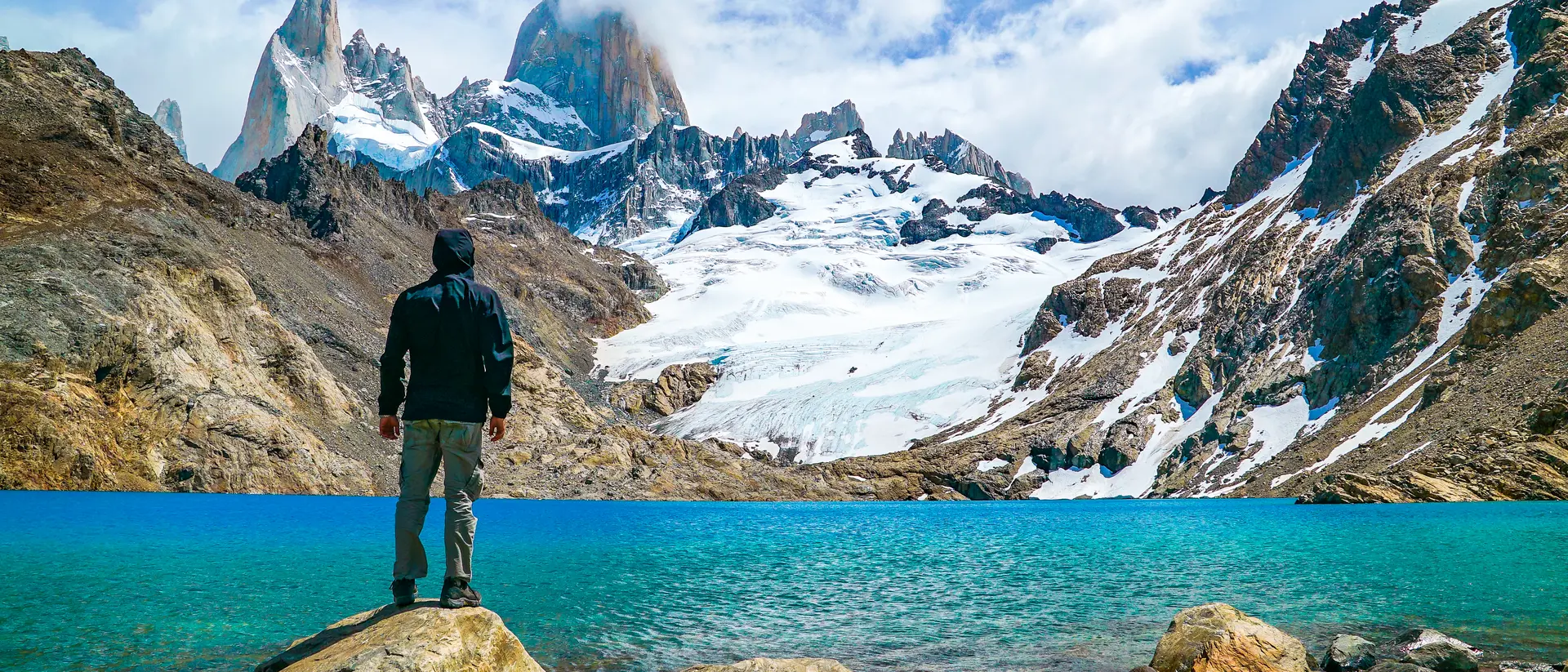 Mount Fitz Roy is a mountain in Patagonia, on the border between Argentina and Chile