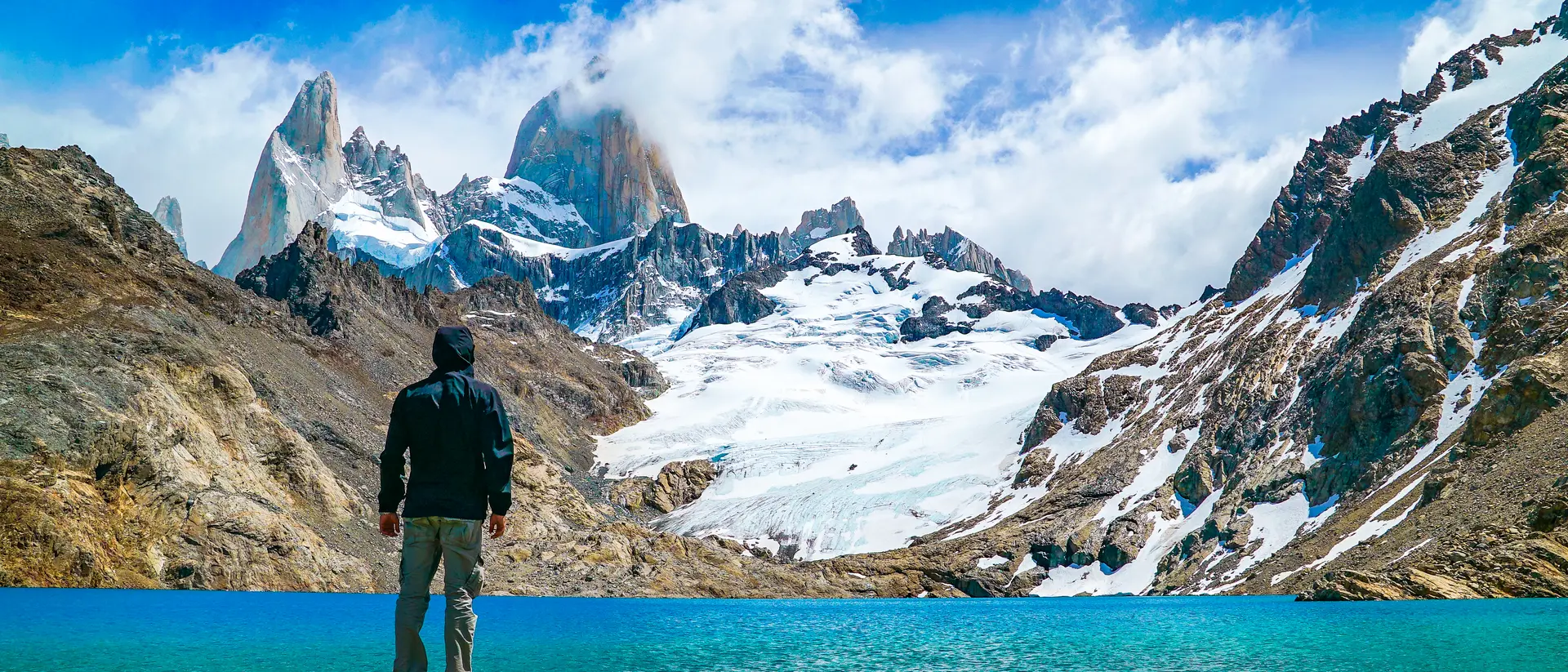 Mount Fitz Roy is a mountain in Patagonia, on the border between Argentina and Chile