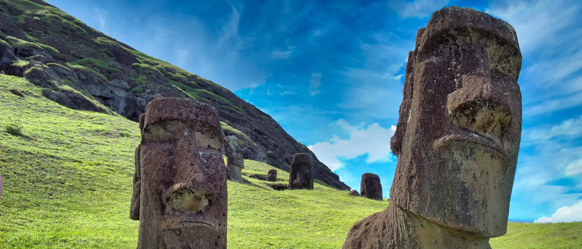 Moais in Rapa Nui National Park