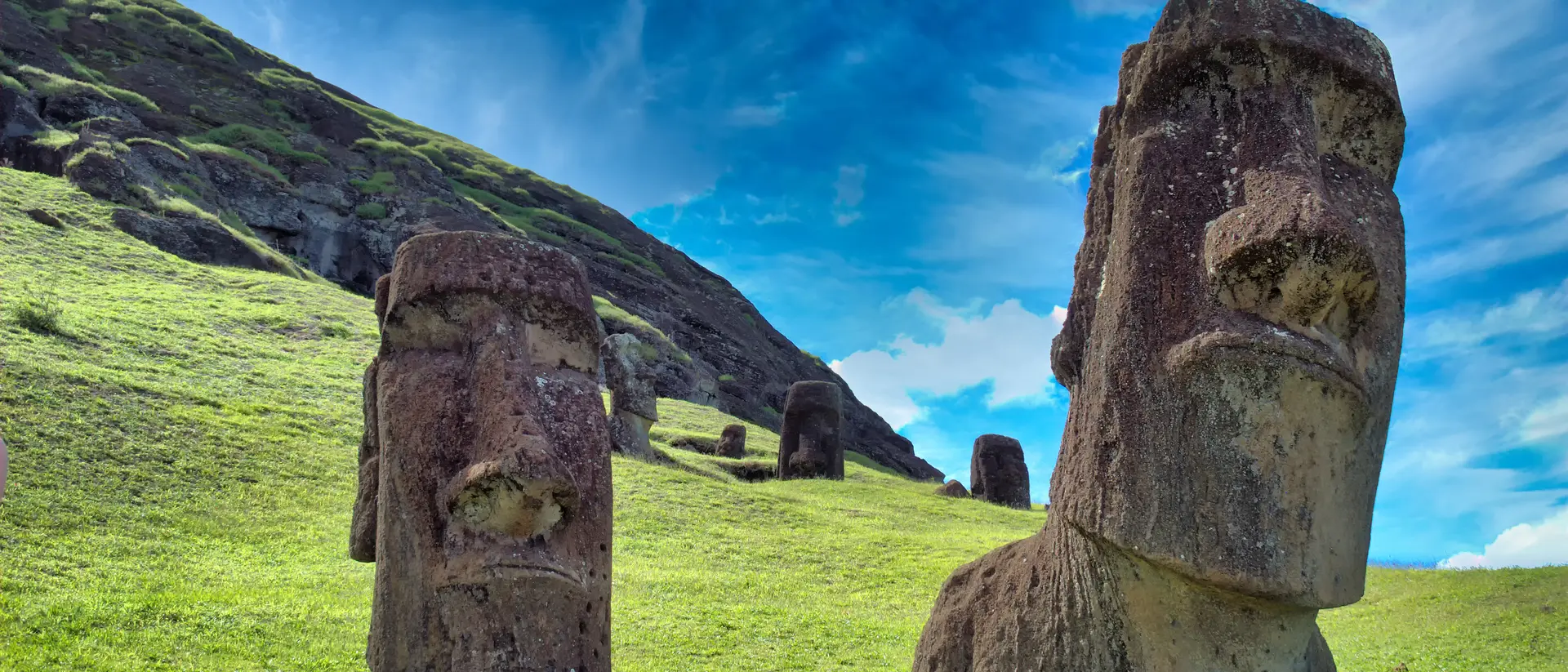 Moais in Rapa Nui National Park