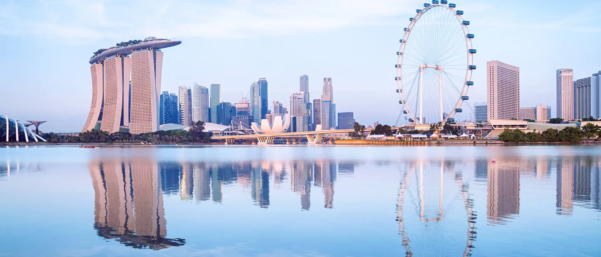 Singapore skyline.