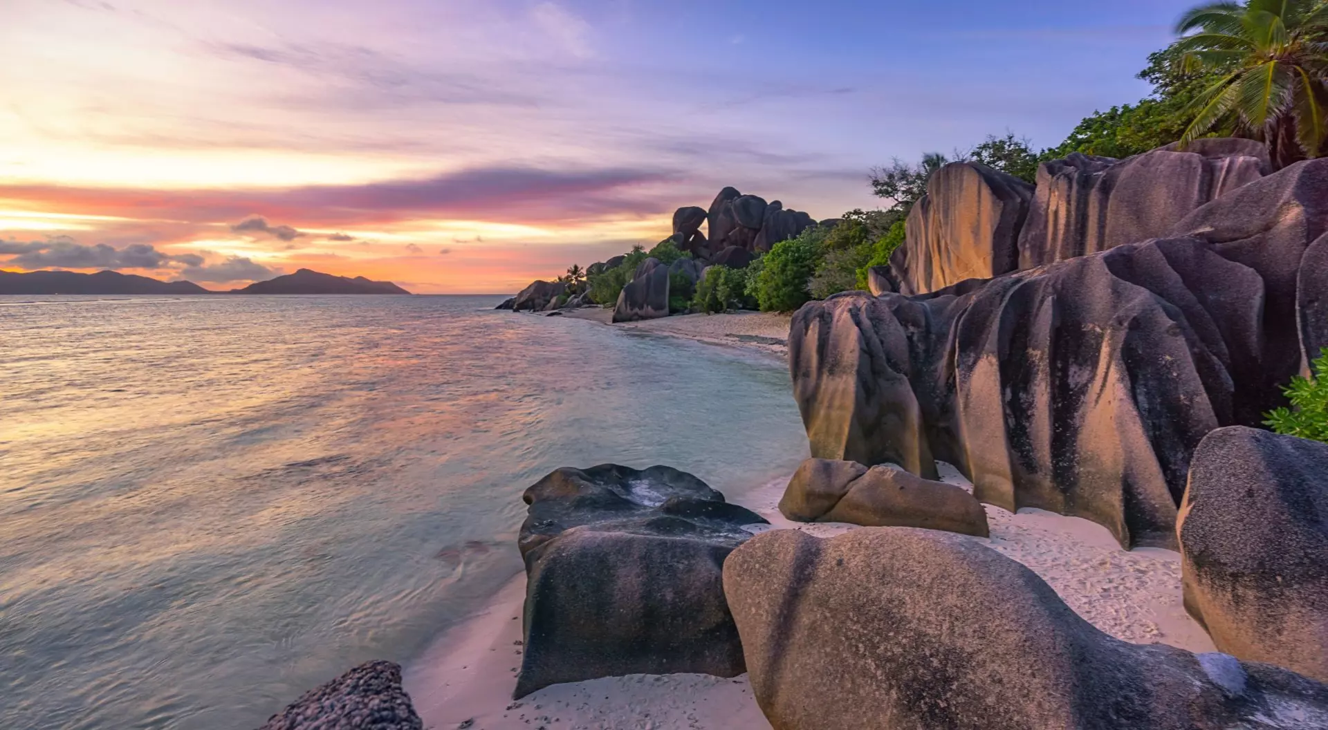La Digue is home to Anse Source d'Argent, considered one of the most beautiful beaches on earth
