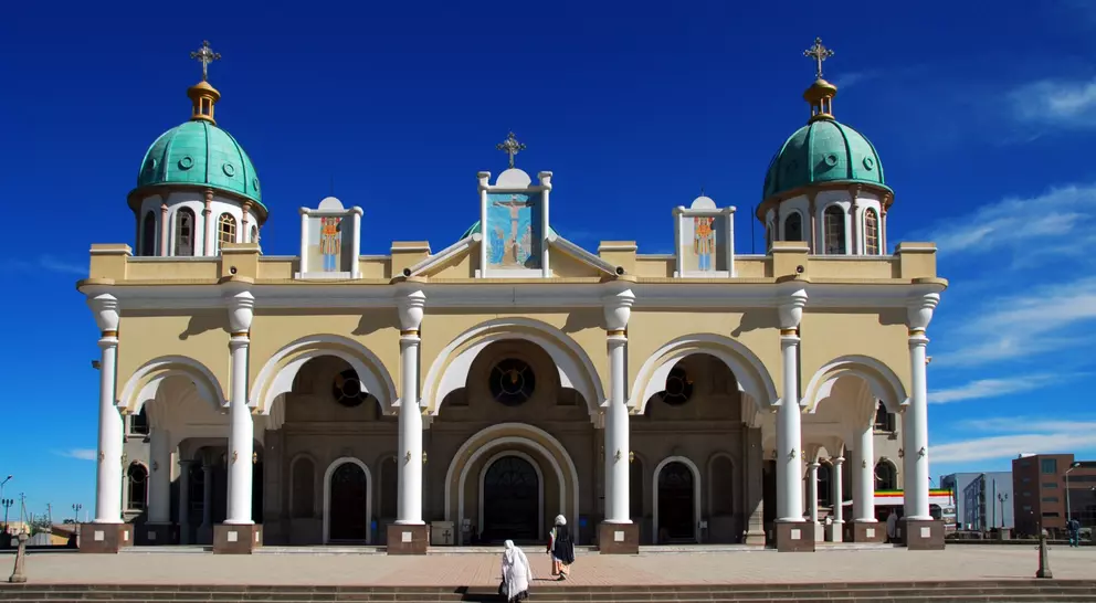 Bole Medhane Alem Cathedral in Addis Ababa Ethiopia