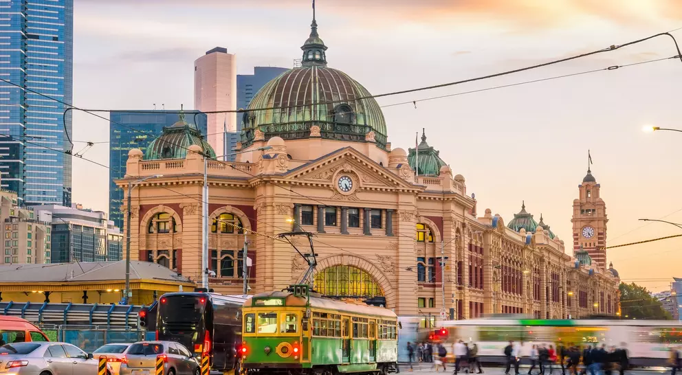 Melbourne Flinders Street Train Station in Australia