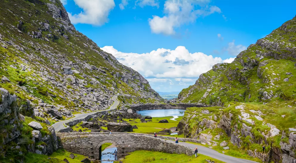 Scenic view of Gap of Dunloe