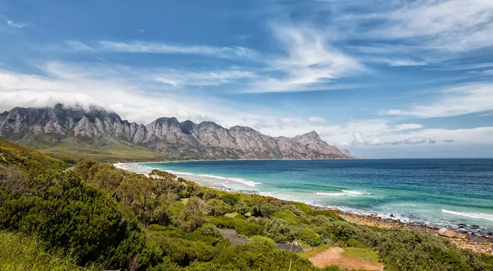 Coastline in South Africa on the Garden Route