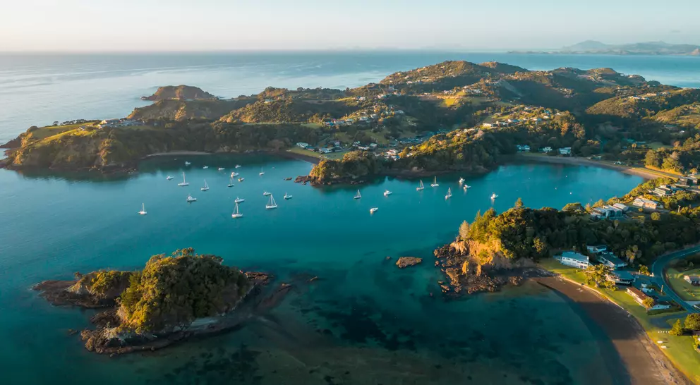 Early morning sunrise over coast