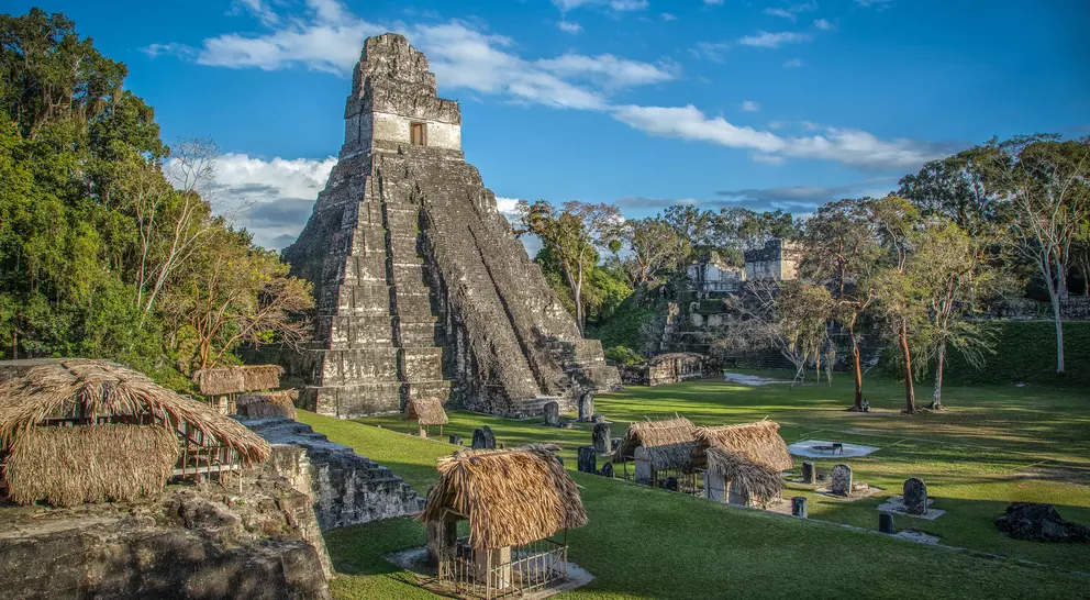 Famous ancient temple of the Maya people