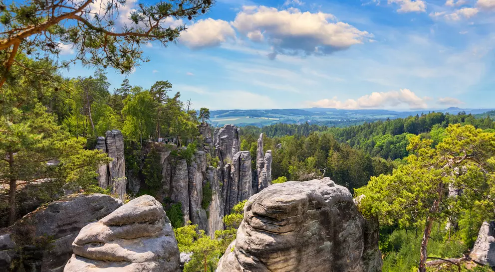 Prachov rocks (Prachovske skaly) in Cesky Raj region