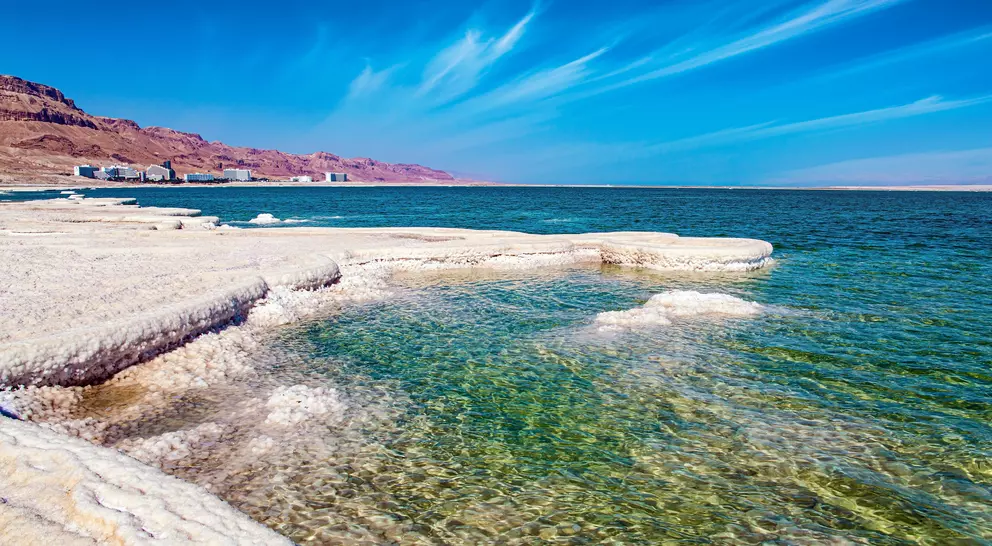 Colourful image of the famously salty waters
