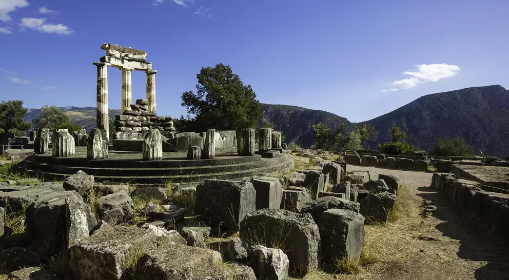Tholos ruins and ancient structures