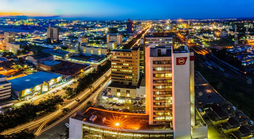 Skyline photo of the city